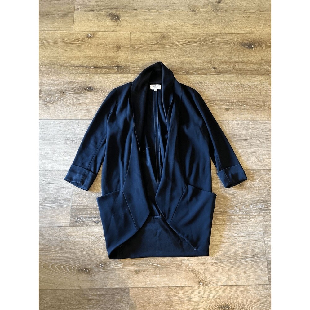 Aritzia Wilfred Womens Black Open Front  Blazer  Size 0 Jacket